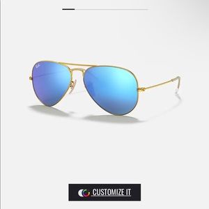 Blue lens Ray Bans